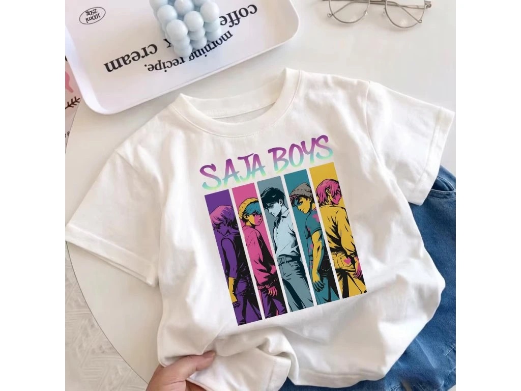 Dětské tričko KPop Demon Hunters Saja Boys – bavlněné tričko s potiskem 1